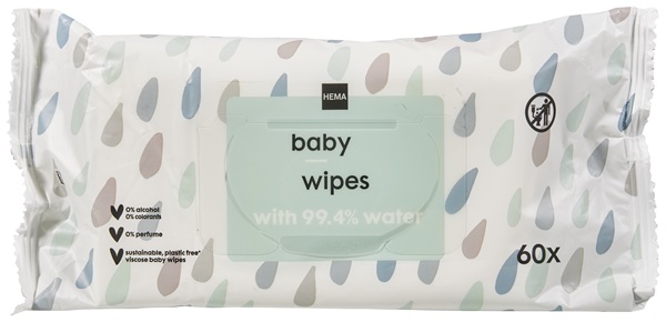 Hema Baby wipes 99,4 % water